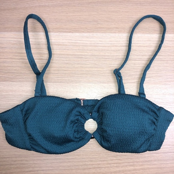 NWOT Anthropologie Classic Smocked Bikini Top XS - Picture 6 of 10